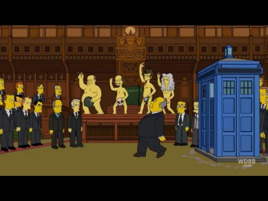 Tardis in the Simpsons.JPG