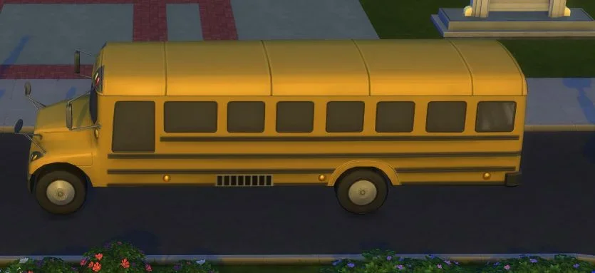Schulbus mit dem HighSchool-Pack zurück.webp